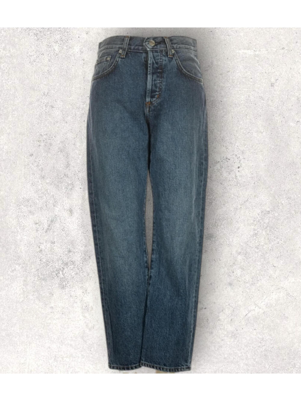 Daily Blue Denim Hype Jeans Cropped Straight Leg 100% Cotton Size 24
